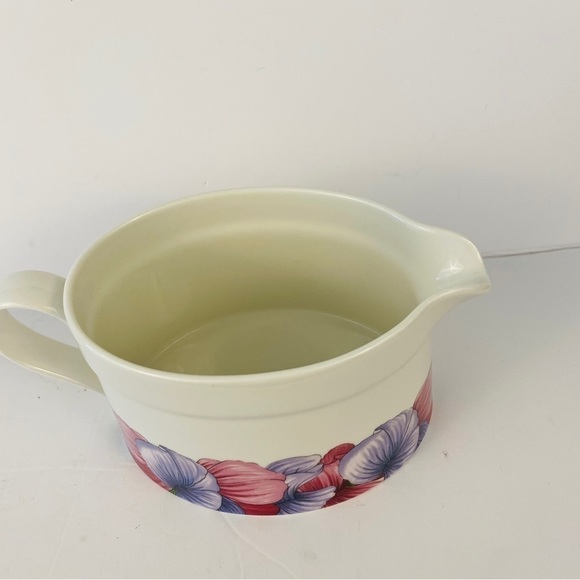 PORTMEIRION gravy boat open sauce botanic blooms pink purple floral flowers - Picture 8 of 12